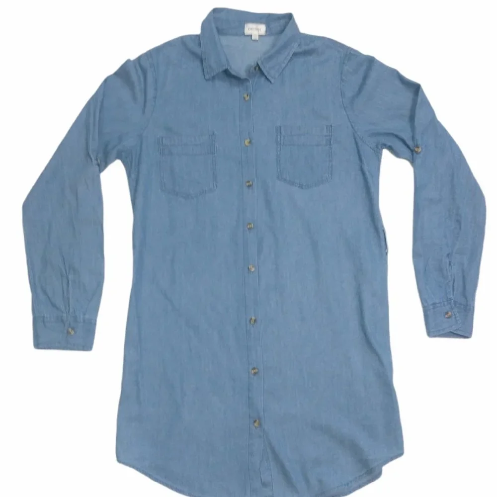 DIZZIRE Blue T-shirt Dress Junior Size (M) - Picture 2 of 7